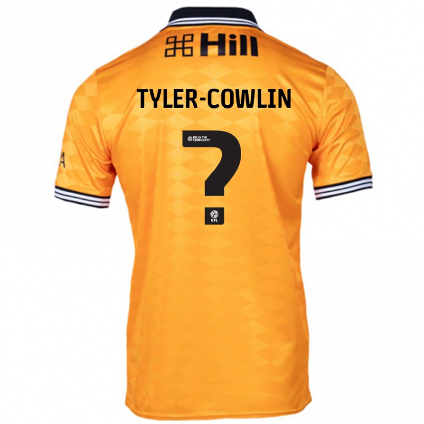 Kinder Fußball Danny Tyler-Cowlin #0 Orange Heimtrikot Trikot 2024/25 T-Shirt Luxemburg