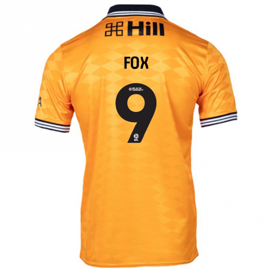 Kinder Fußball Ruth Fox #9 Orange Heimtrikot Trikot 2024/25 T-Shirt Luxemburg