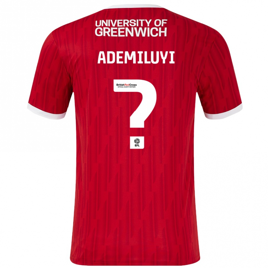 Kinder Fußball Princess Ademiluyi #0 Rot Weiß Heimtrikot Trikot 2024/25 T-Shirt Luxemburg