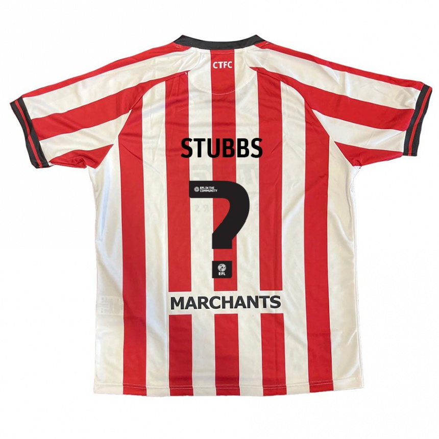 Kinder Fußball Sam Stubbs #0 Rot Weiß Heimtrikot Trikot 2024/25 T-Shirt Luxemburg