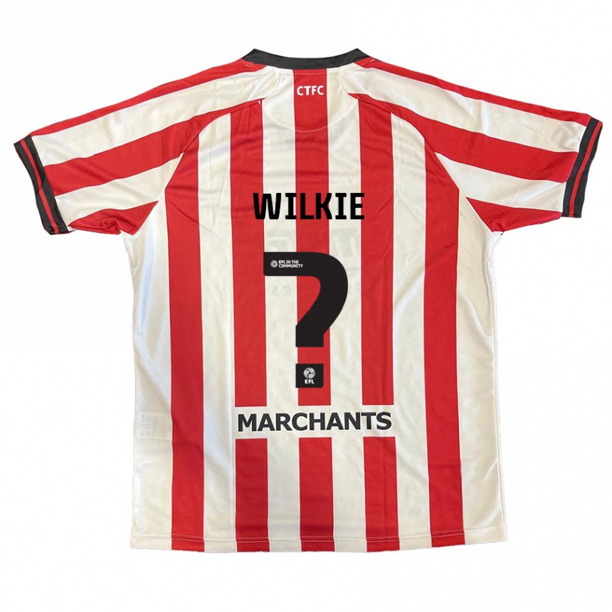 Kinder Fußball Alex Wilkie #0 Rot Weiß Heimtrikot Trikot 2024/25 T-Shirt Luxemburg