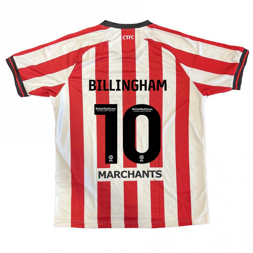 Kinder Fußball Lily Billingham #10 Rot Weiß Heimtrikot Trikot 2024/25 T-Shirt Luxemburg