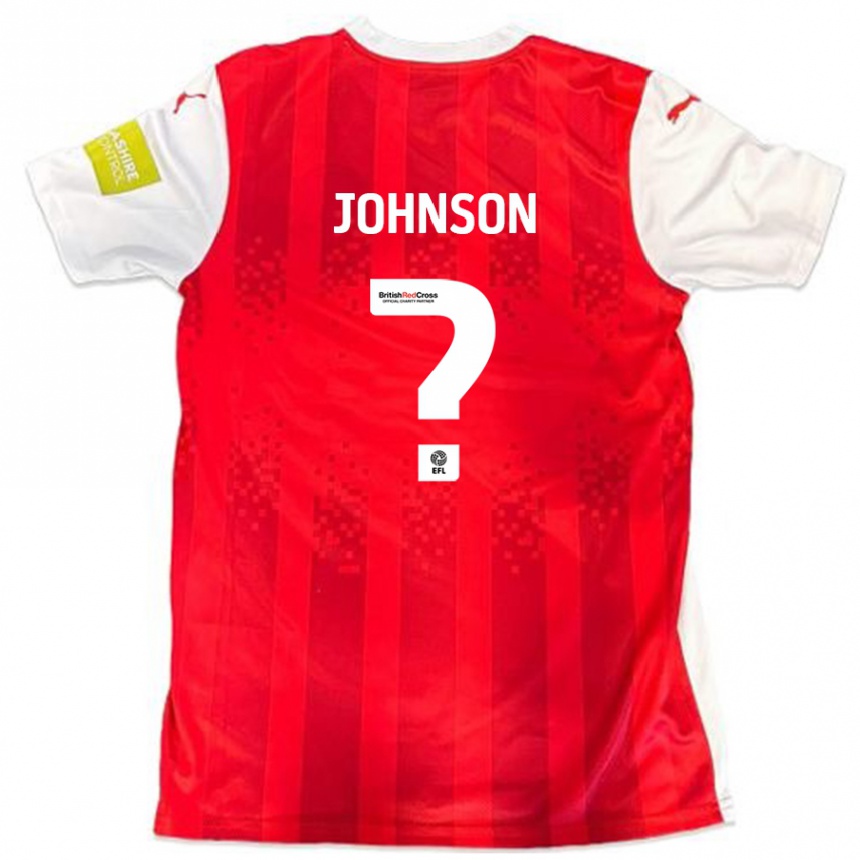 Kinder Fußball Will Johnson #0 Rot Weiß Heimtrikot Trikot 2024/25 T-Shirt Luxemburg