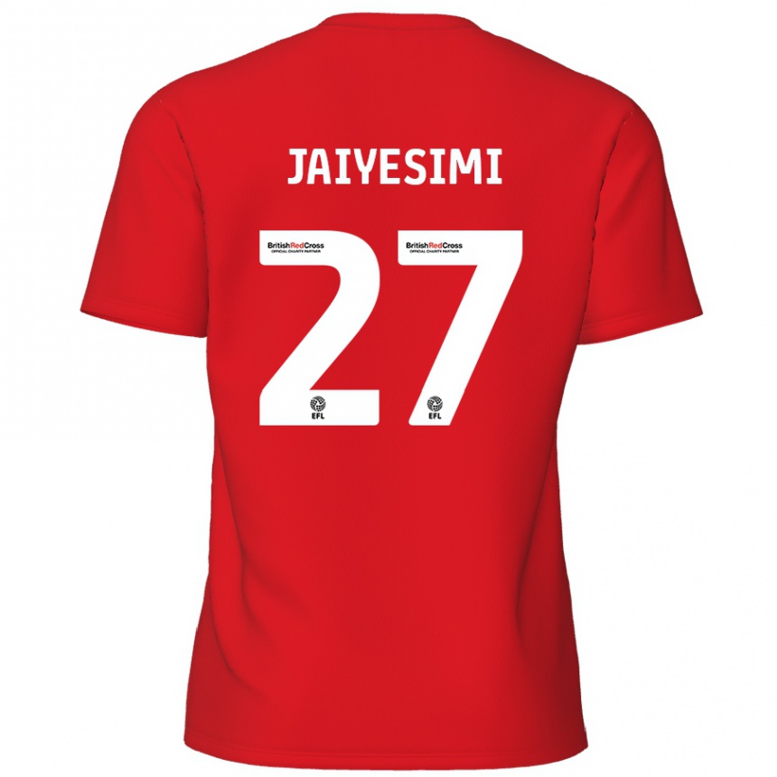 Kinder Fußball Diallang Jaiyesimi #27 Rot Heimtrikot Trikot 2024/25 T-Shirt Luxemburg