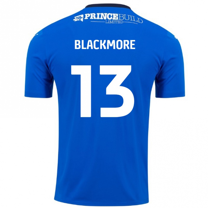 Kinder Fußball Will Blackmore #13 Blau Weiß Heimtrikot Trikot 2024/25 T-Shirt Luxemburg