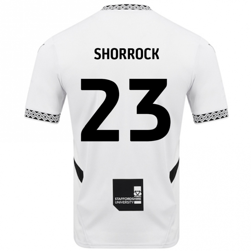 Kinder Fußball Jack Shorrock #23 Weiß Heimtrikot Trikot 2024/25 T-Shirt Luxemburg