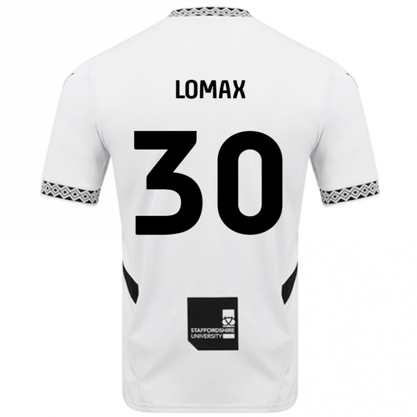 Kinder Fußball Ben Lomax #30 Weiß Heimtrikot Trikot 2024/25 T-Shirt Luxemburg