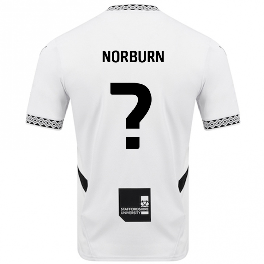 Kinder Fußball Dylan Norburn #0 Weiß Heimtrikot Trikot 2024/25 T-Shirt Luxemburg