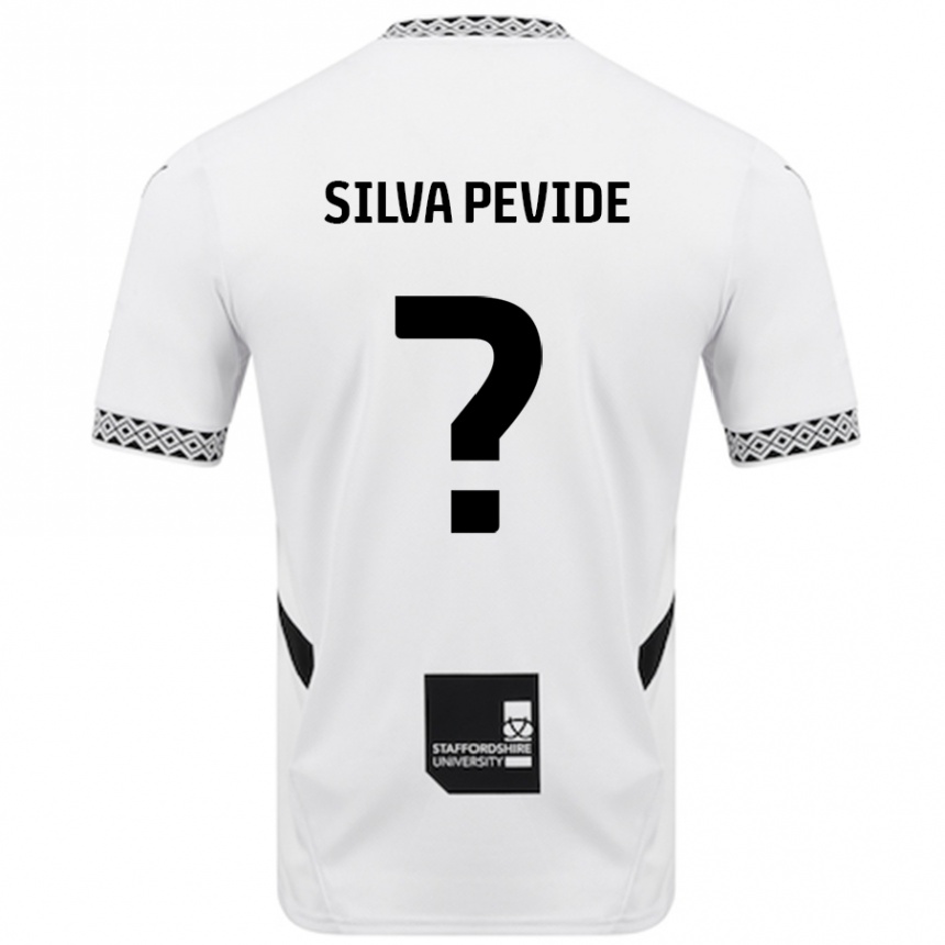 Kinder Fußball Joao Silva Pevide #0 Weiß Heimtrikot Trikot 2024/25 T-Shirt Luxemburg