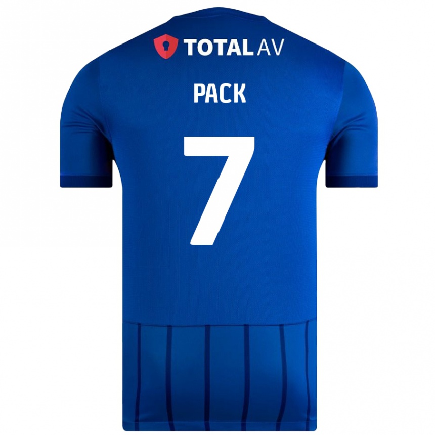 Kinder Fußball Marlon Pack #7 Blau Heimtrikot Trikot 2024/25 T-Shirt Luxemburg