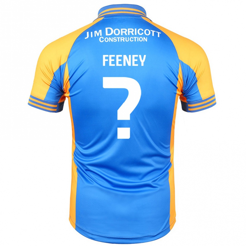 Kinder Fußball Josh Feeney #0 Blau Bernstein Heimtrikot Trikot 2024/25 T-Shirt Luxemburg