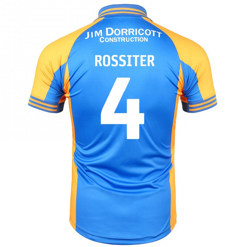 Kinder Fußball Jordan Rossiter #4 Blau Bernstein Heimtrikot Trikot 2024/25 T-Shirt Luxemburg