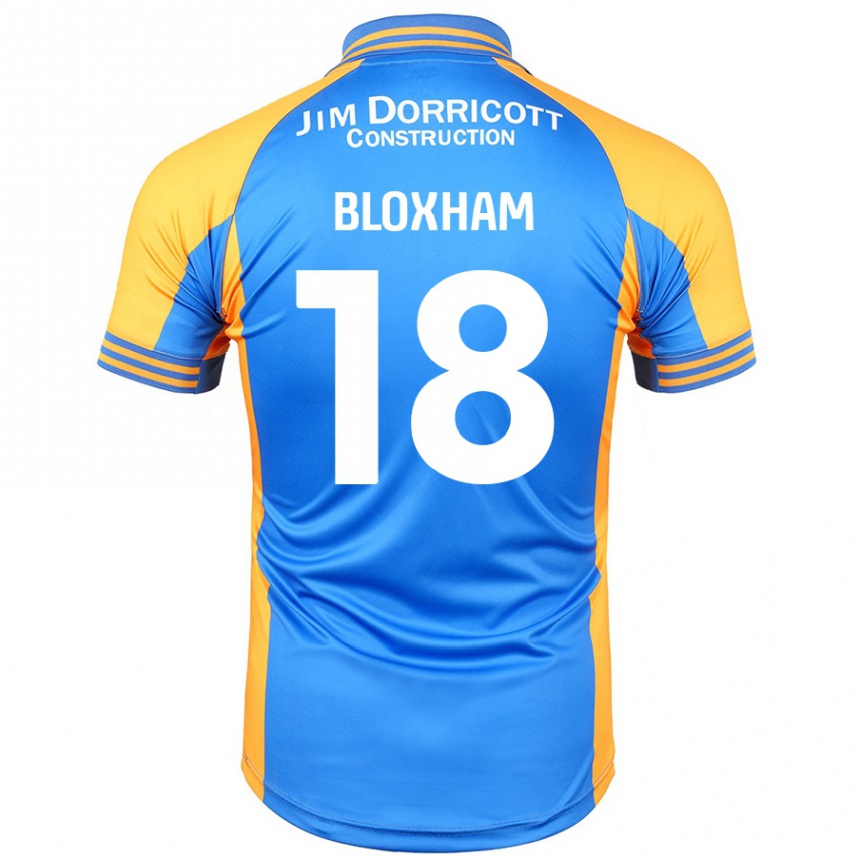 Kinder Fußball Tom Bloxham #18 Blau Bernstein Heimtrikot Trikot 2024/25 T-Shirt Luxemburg