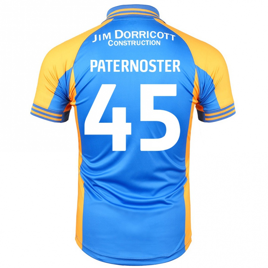 Kinder Fußball Vladimir Paternoster #45 Blau Bernstein Heimtrikot Trikot 2024/25 T-Shirt Luxemburg