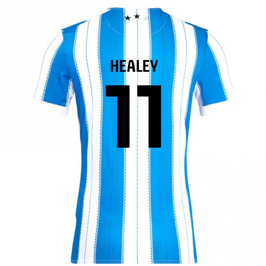 Kinder Fußball Rhys Healey #11 Blau Weiß Heimtrikot Trikot 2024/25 T-Shirt Luxemburg