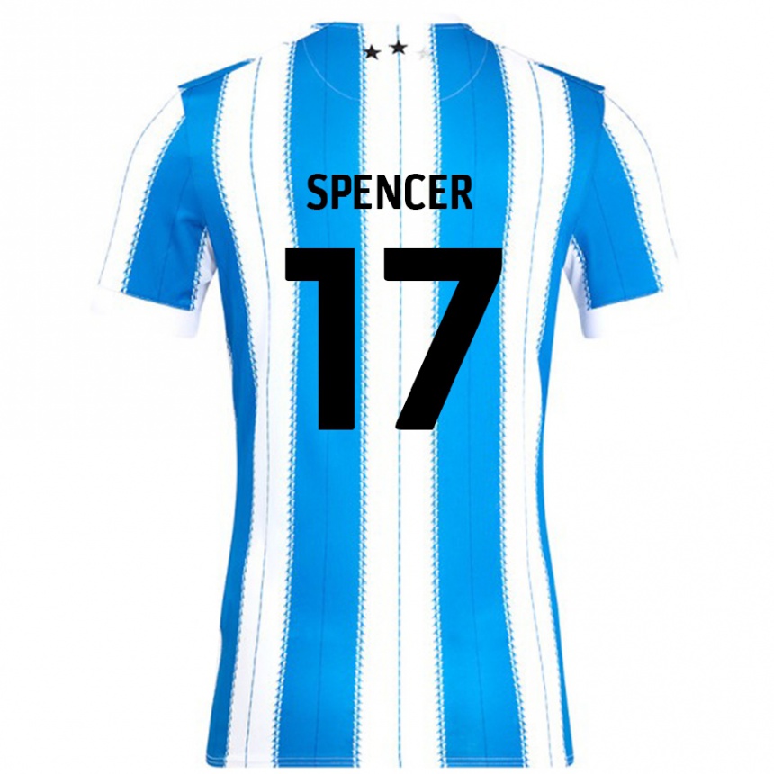 Kinder Fußball Brodie Spencer #17 Blau Weiß Heimtrikot Trikot 2024/25 T-Shirt Luxemburg