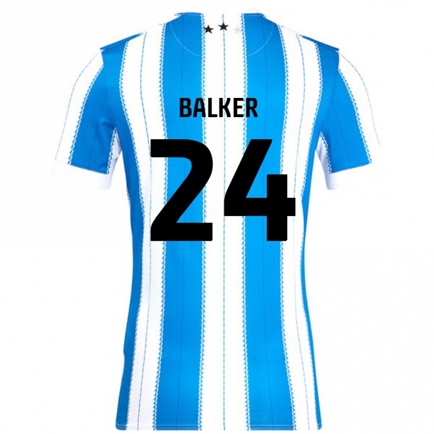 Kinder Fußball Radinio Balker #24 Blau Weiß Heimtrikot Trikot 2024/25 T-Shirt Luxemburg