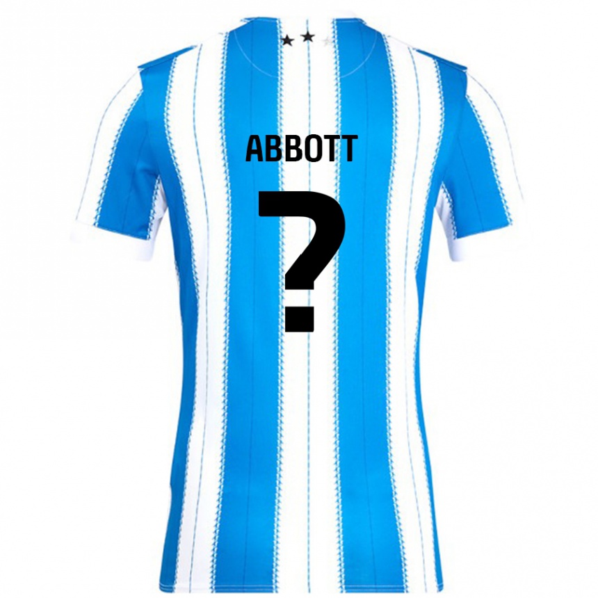 Kinder Fußball Zak Abbott #0 Blau Weiß Heimtrikot Trikot 2024/25 T-Shirt Luxemburg