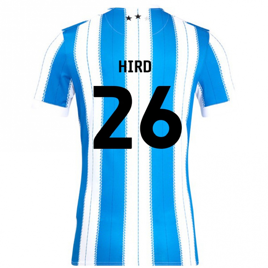 Kinder Fußball Kayley Hird #26 Blau Weiß Heimtrikot Trikot 2024/25 T-Shirt Luxemburg