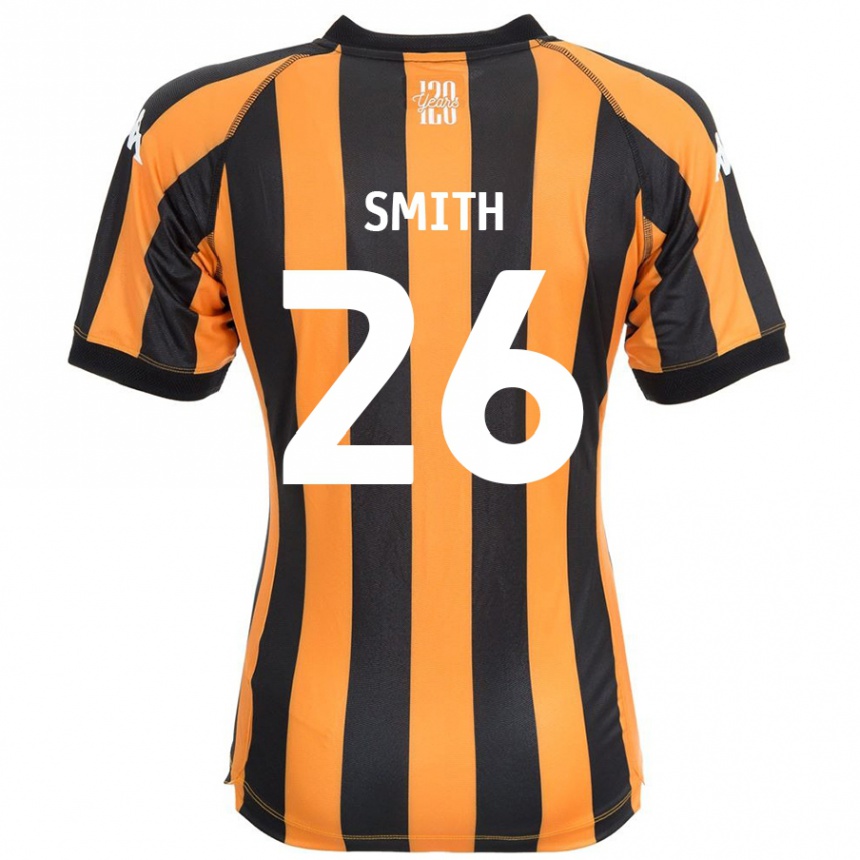 Kinder Fußball Andy Smith #26 Schwarz Bernstein Heimtrikot Trikot 2024/25 T-Shirt Luxemburg