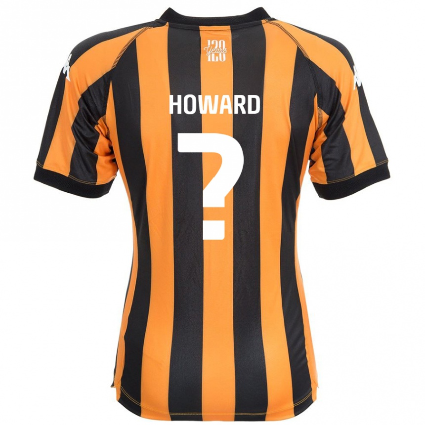 Kinder Fußball Archie Howard #0 Schwarz Bernstein Heimtrikot Trikot 2024/25 T-Shirt Luxemburg