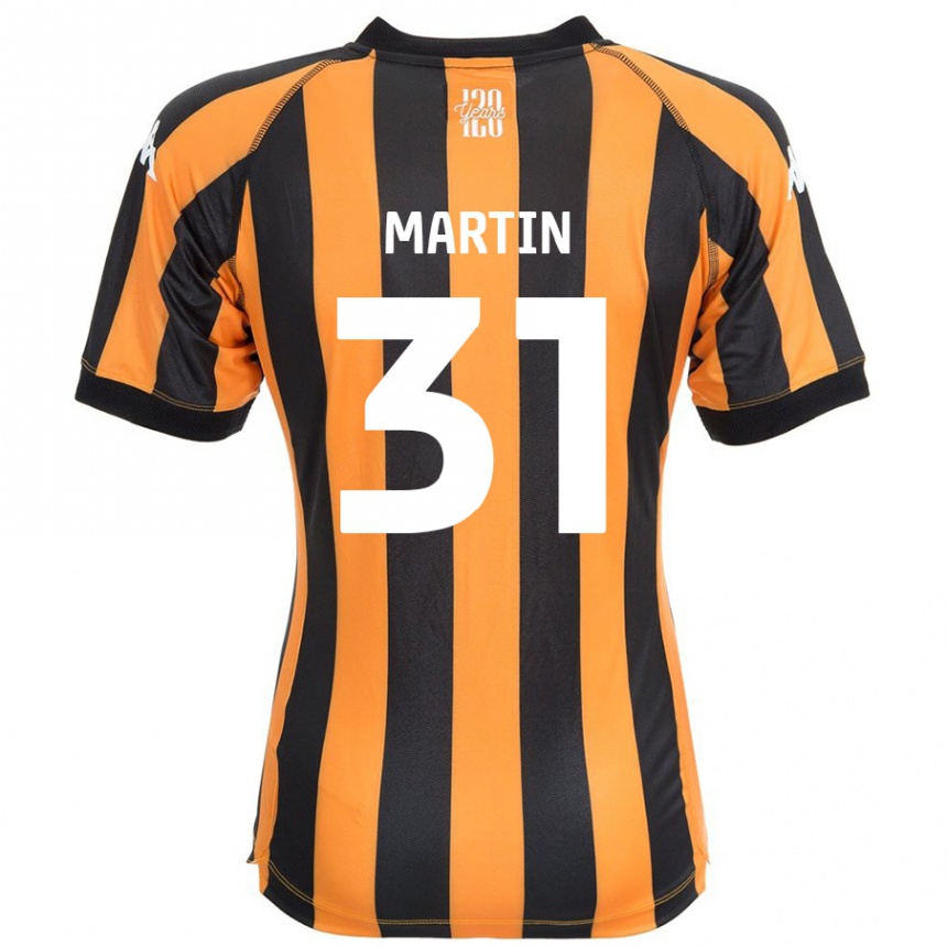 Kinder Fußball Faith Martin #31 Schwarz Bernstein Heimtrikot Trikot 2024/25 T-Shirt Luxemburg