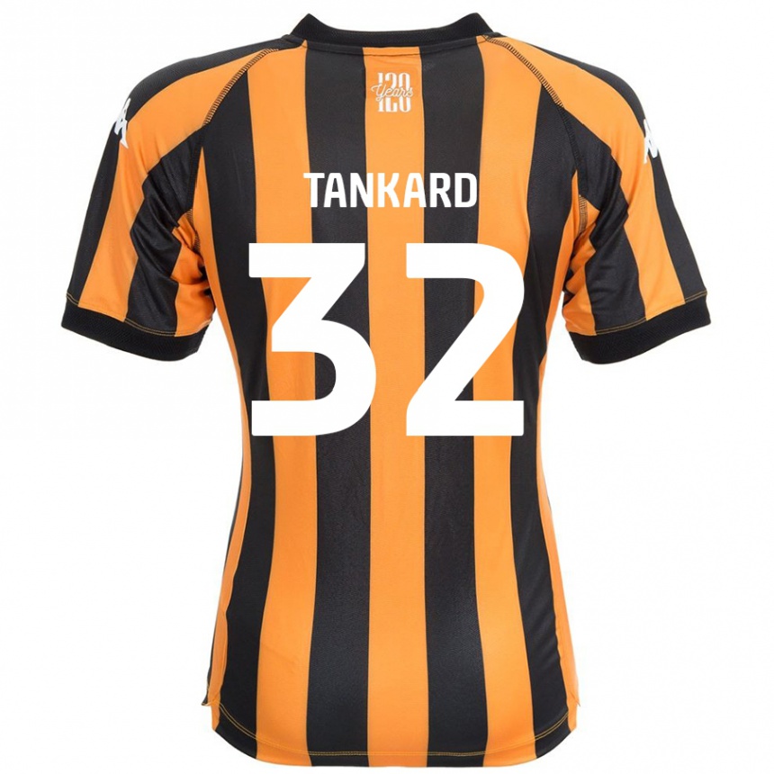 Kinder Fußball Lily Tankard #32 Schwarz Bernstein Heimtrikot Trikot 2024/25 T-Shirt Luxemburg