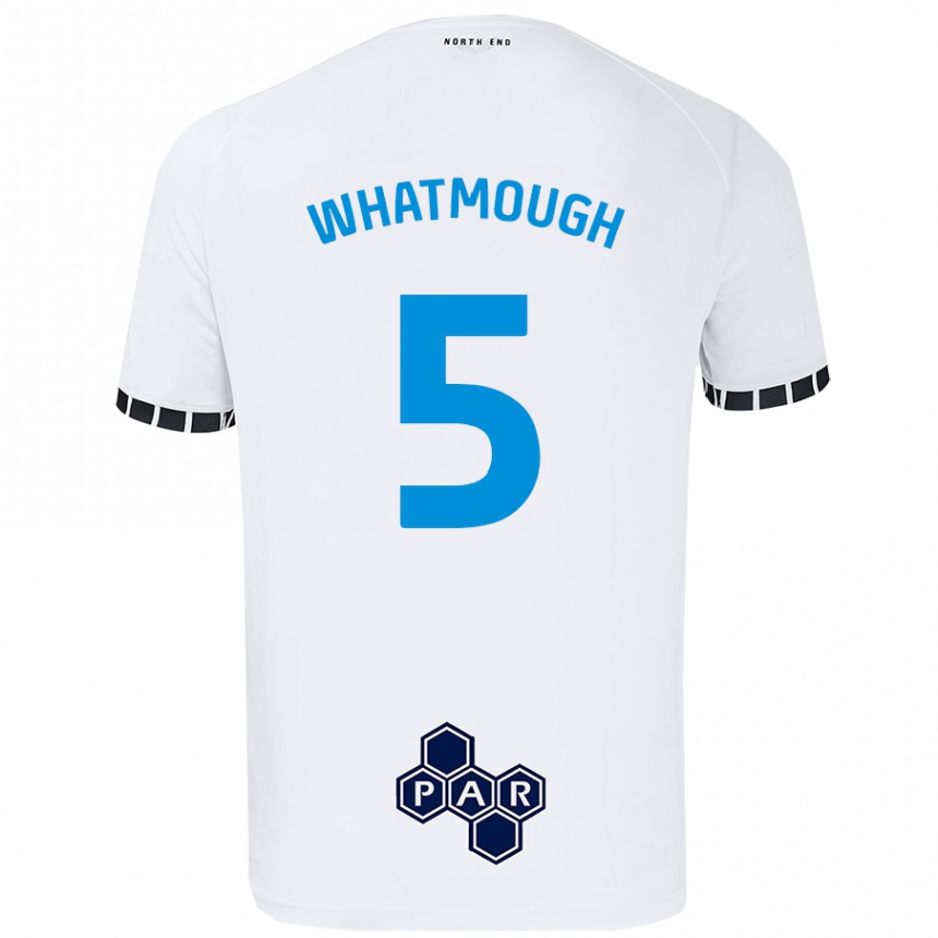 Kinder Fußball Jack Whatmough #5 Weiß Heimtrikot Trikot 2024/25 T-Shirt Luxemburg