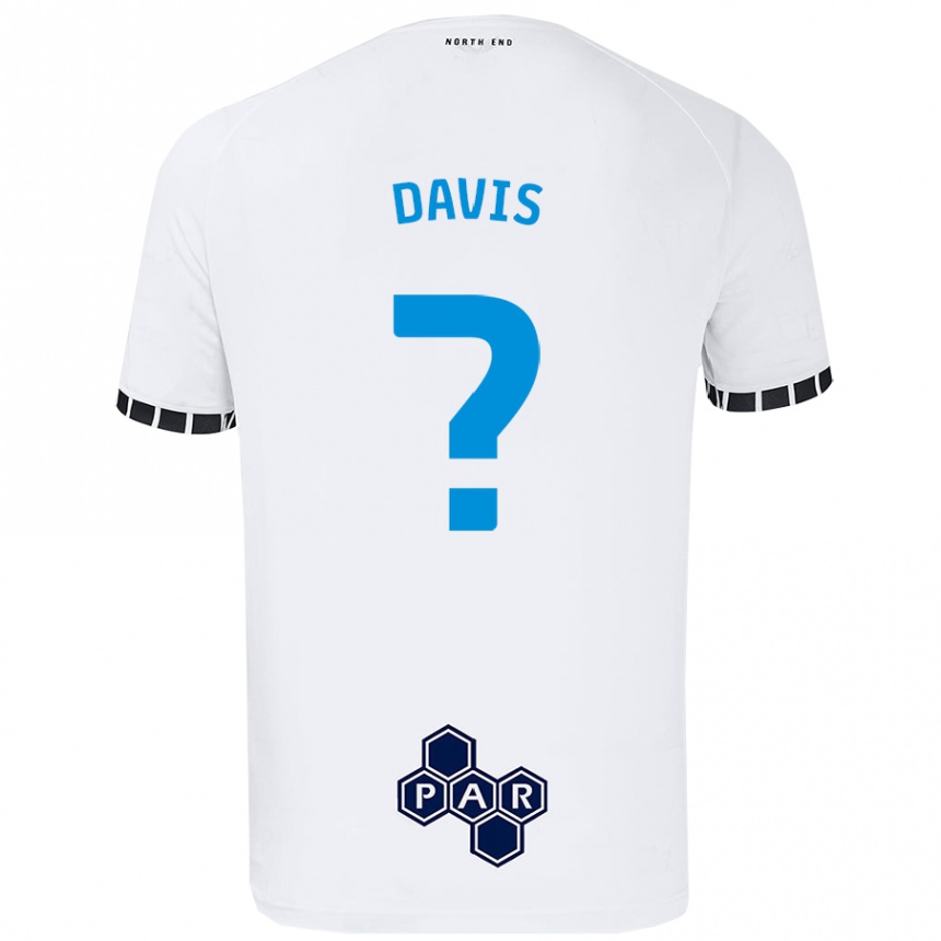 Kinder Fußball Tommy Davis #0 Weiß Heimtrikot Trikot 2024/25 T-Shirt Luxemburg