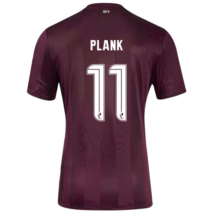 Kinder Fußball Dom Plank #11 Burgundrot Heimtrikot Trikot 2024/25 T-Shirt Luxemburg