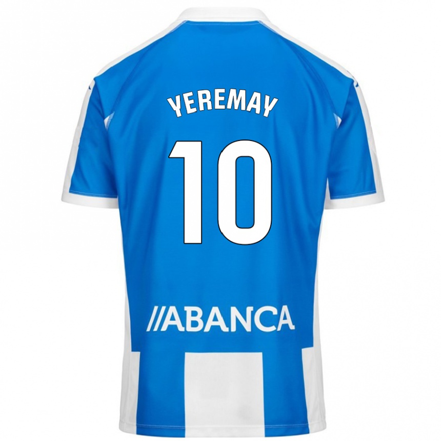 Kinder Fußball Yeremay Hernández #10 Blau Weiß Heimtrikot Trikot 2024/25 T-Shirt Luxemburg