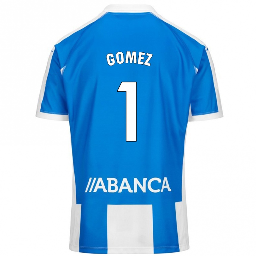 Kinder Fußball Yohana Gómez #1 Blau Weiß Heimtrikot Trikot 2024/25 T-Shirt Luxemburg