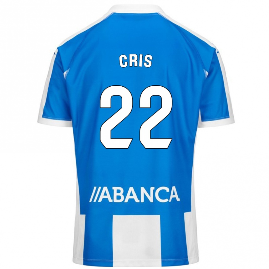 Kinder Fußball Cris #22 Blau Weiß Heimtrikot Trikot 2024/25 T-Shirt Luxemburg