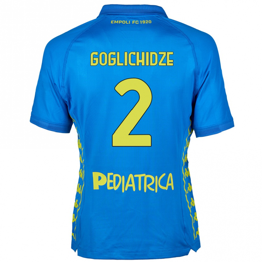 Kinder Fußball Saba Goglichidze #2 Blau Heimtrikot Trikot 2024/25 T-Shirt Luxemburg