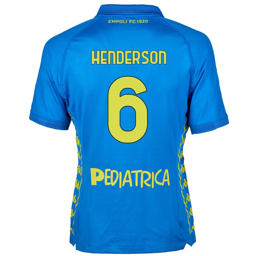 Kinder Fußball Liam Henderson #6 Blau Heimtrikot Trikot 2024/25 T-Shirt Luxemburg