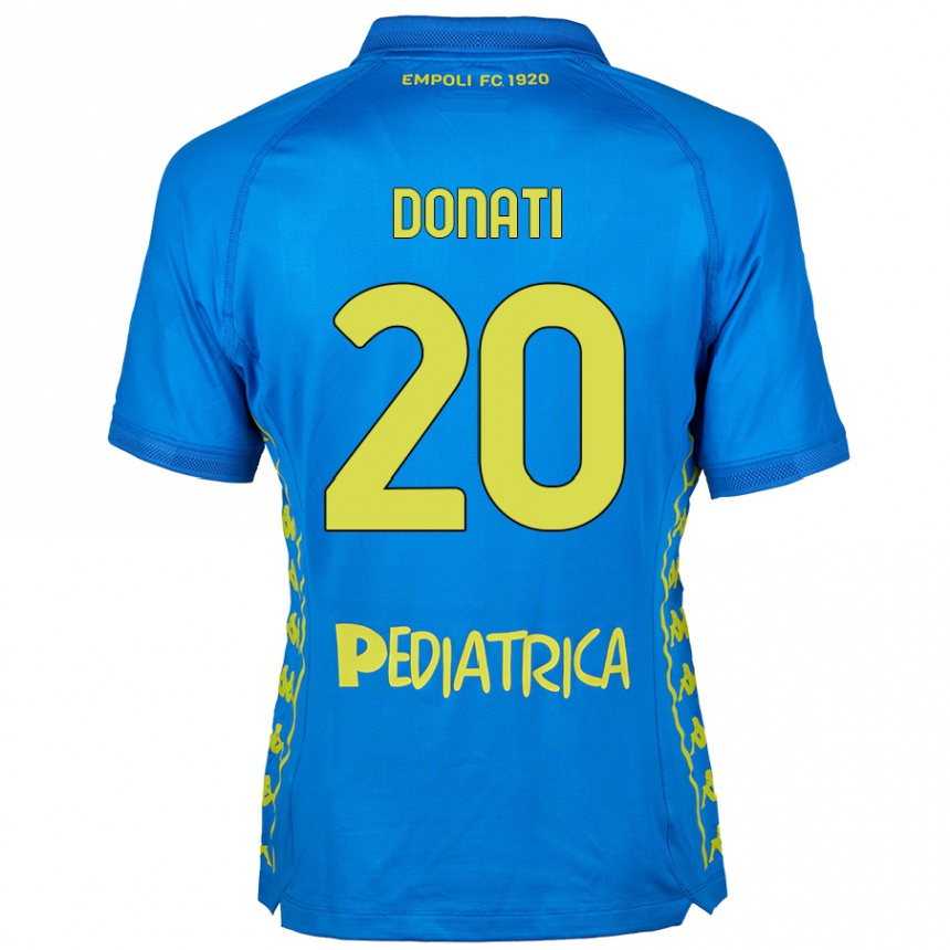 Kinder Fußball Francesco Donati #20 Blau Heimtrikot Trikot 2024/25 T-Shirt Luxemburg