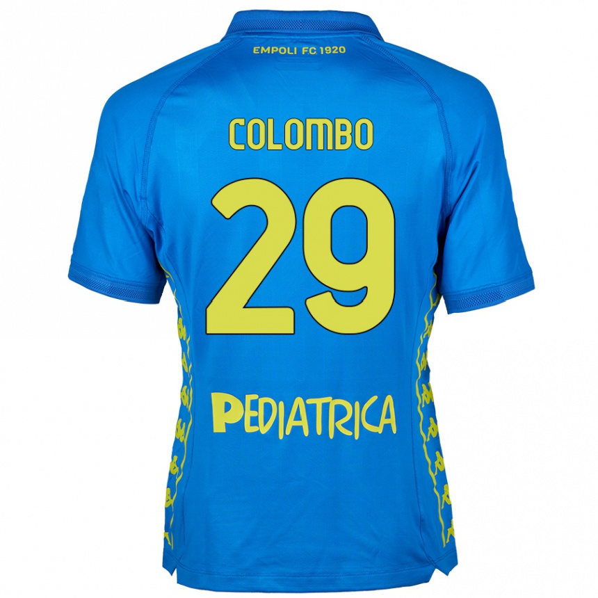 Kinder Fußball Lorenzo Colombo #29 Blau Heimtrikot Trikot 2024/25 T-Shirt Luxemburg