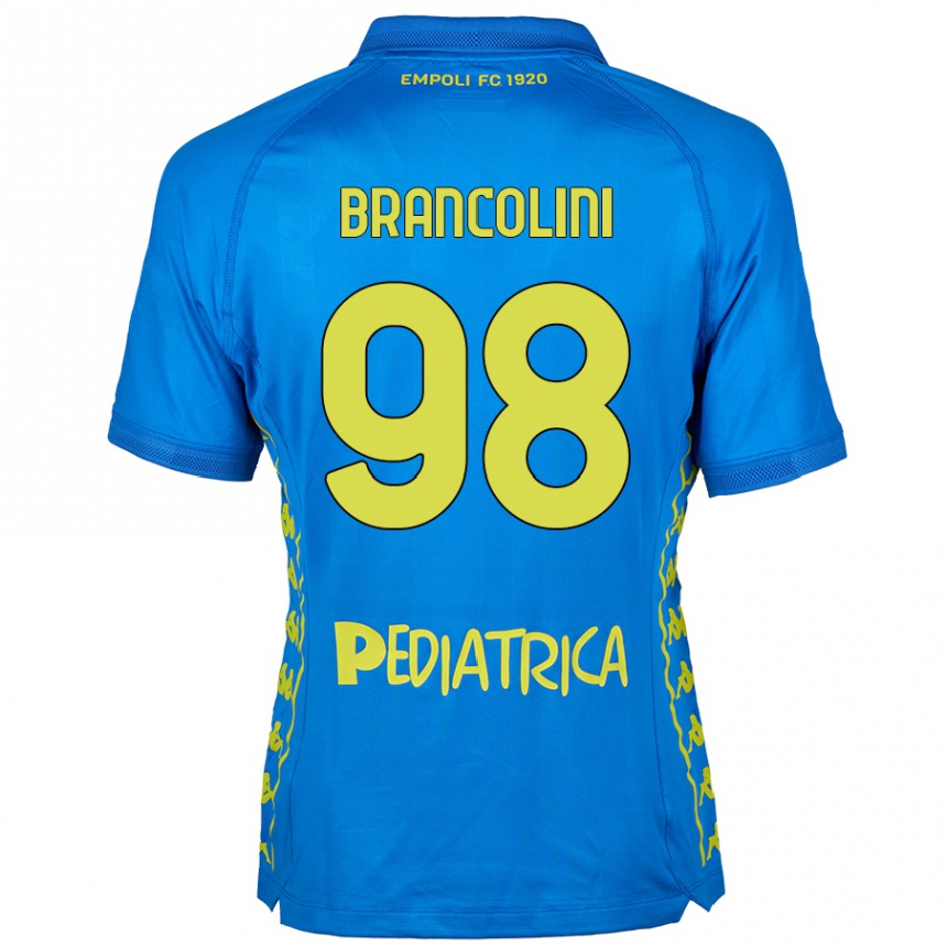 Kinder Fußball Federico Brancolini #98 Blau Heimtrikot Trikot 2024/25 T-Shirt Luxemburg