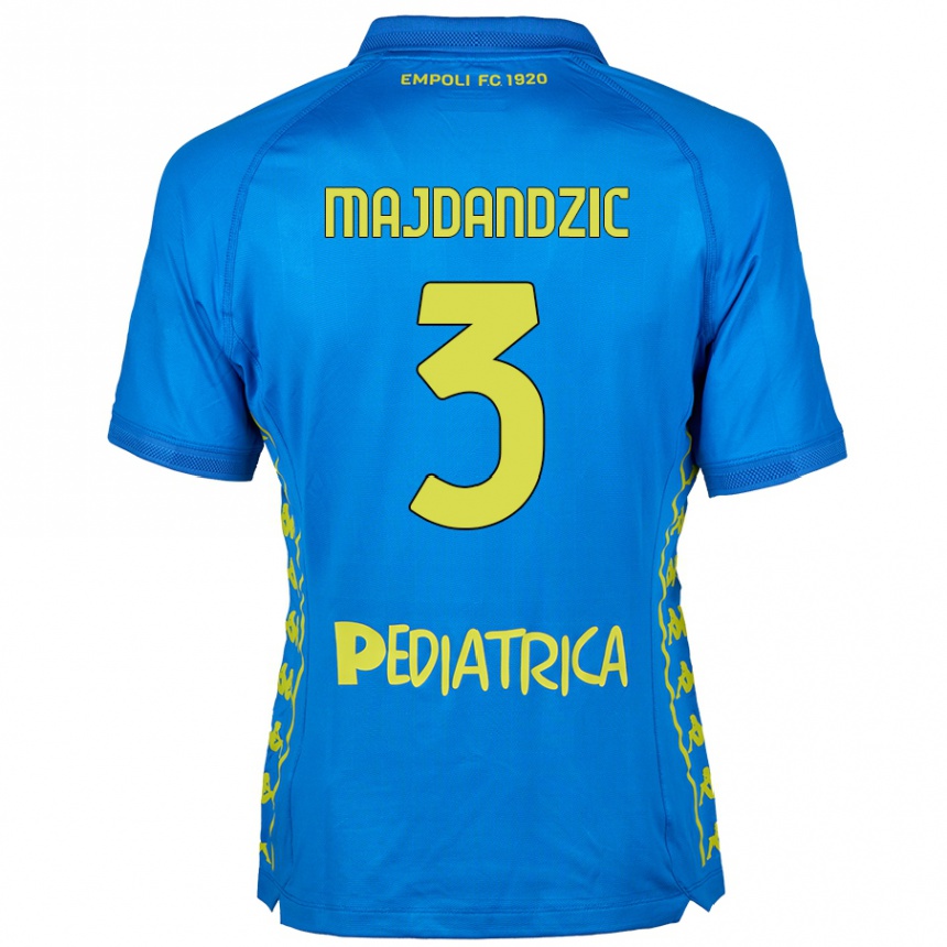 Kinder Fußball Patrik Majdandzic #3 Blau Heimtrikot Trikot 2024/25 T-Shirt Luxemburg