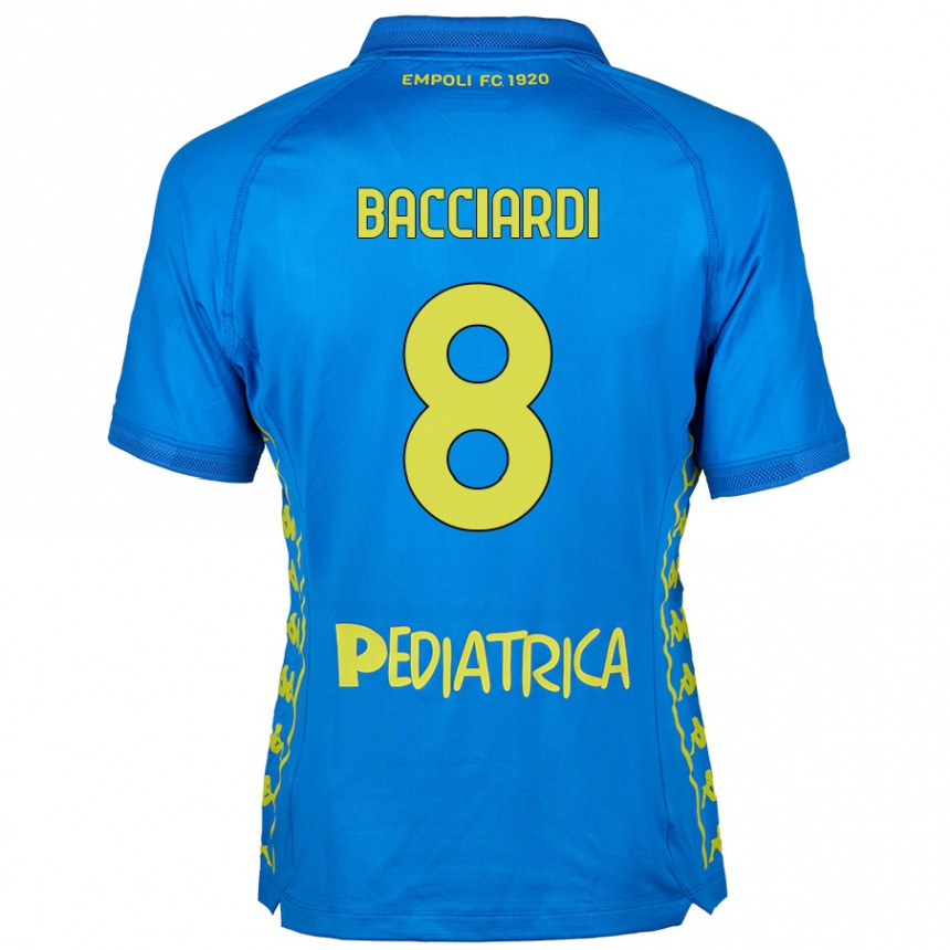 Kinder Fußball Andrea Bacciardi #8 Blau Heimtrikot Trikot 2024/25 T-Shirt Luxemburg