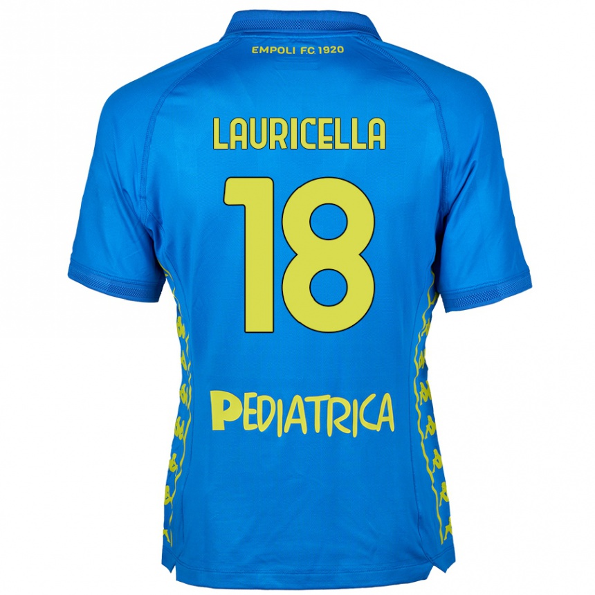 Kinder Fußball Giovanni Lauricella #18 Blau Heimtrikot Trikot 2024/25 T-Shirt Luxemburg