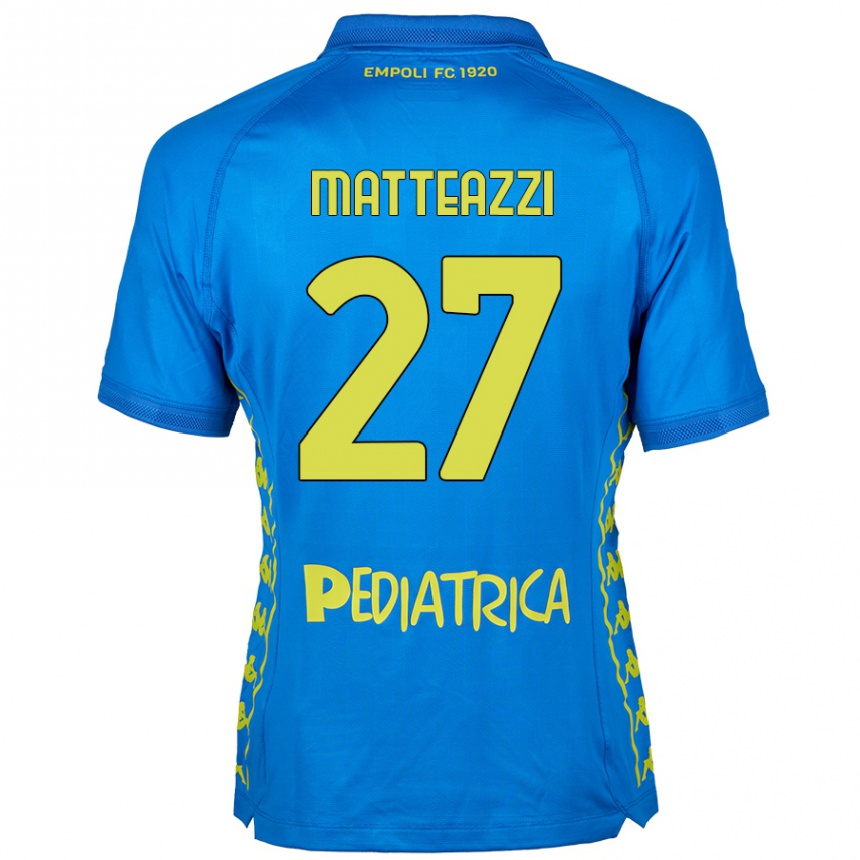 Kinder Fußball Ernesto Matteazzi #27 Blau Heimtrikot Trikot 2024/25 T-Shirt Luxemburg