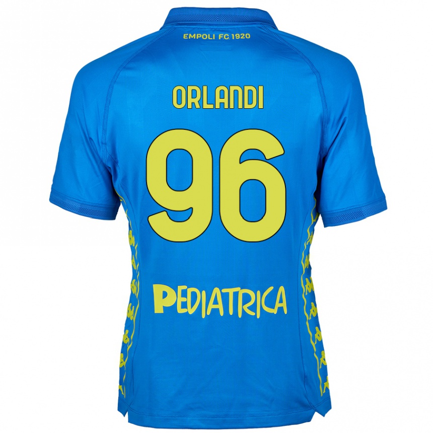 Kinder Fußball Andrea Orlandi #96 Blau Heimtrikot Trikot 2024/25 T-Shirt Luxemburg