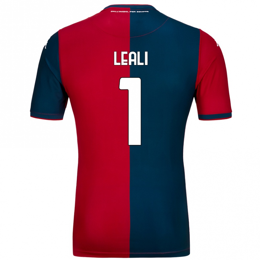 Kinder Fußball Nicola Leali #1 Rot Dunkelblau Heimtrikot Trikot 2024/25 T-Shirt Luxemburg