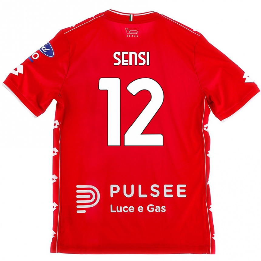 Kinder Fußball Stefano Sensi #12 Rot Weiß Heimtrikot Trikot 2024/25 T-Shirt Luxemburg