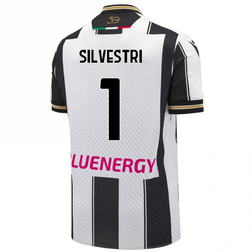 Kinder Fußball Marco Silvestri #1 Weiß Schwarz Heimtrikot Trikot 2024/25 T-Shirt Luxemburg