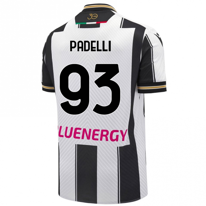 Kinder Fußball Daniele Padelli #93 Weiß Schwarz Heimtrikot Trikot 2024/25 T-Shirt Luxemburg