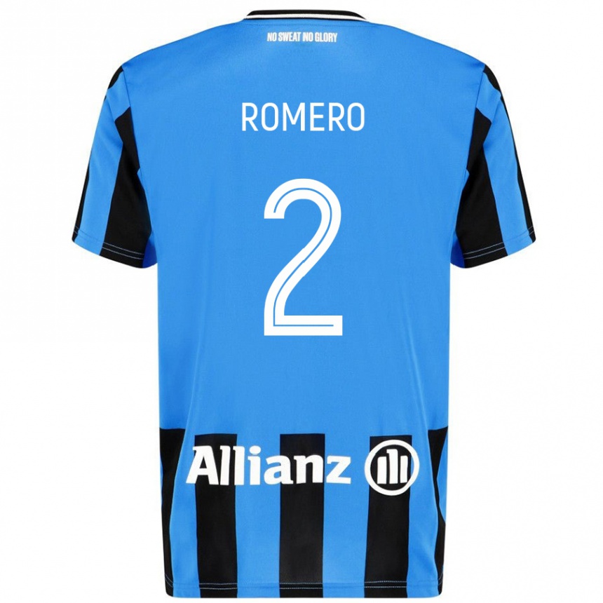 Kinder Fußball Zaid Romero #2 Himmelblau Schwarz Heimtrikot Trikot 2024/25 T-Shirt Luxemburg