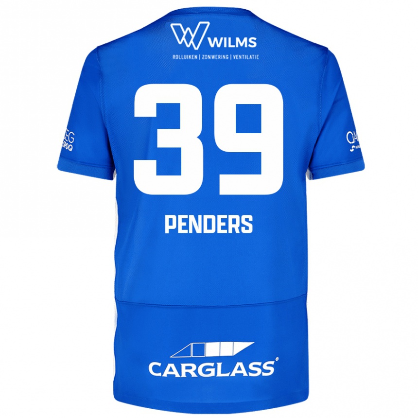 Kinder Fußball Mike Penders #39 Blau Heimtrikot Trikot 2024/25 T-Shirt Luxemburg