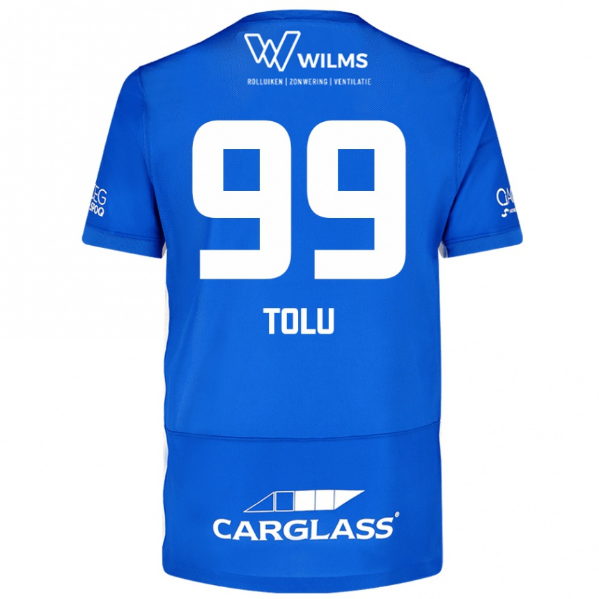 Kinder Fußball Tolu Arokodare #99 Blau Heimtrikot Trikot 2024/25 T-Shirt Luxemburg